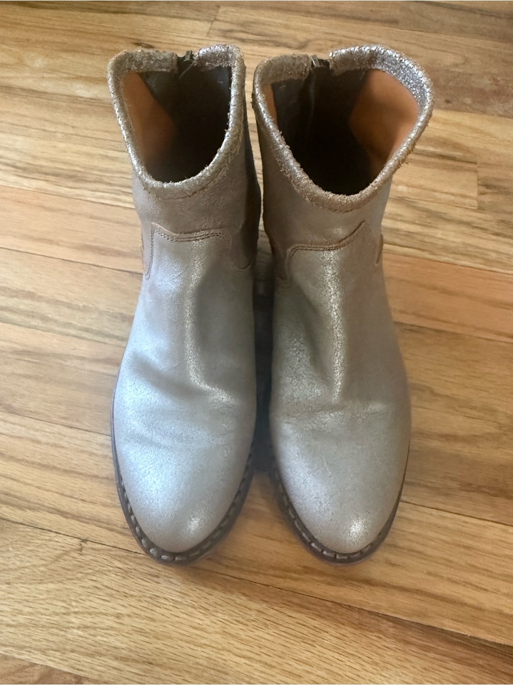 Fiorentini + Baker Metallic Silver Ankle Booties